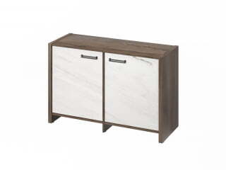 Тумба для документов для документов Festus FB-12-02.G 1222x460x806 (Орех Пацифик Табак/Мрамор Леванто белый)