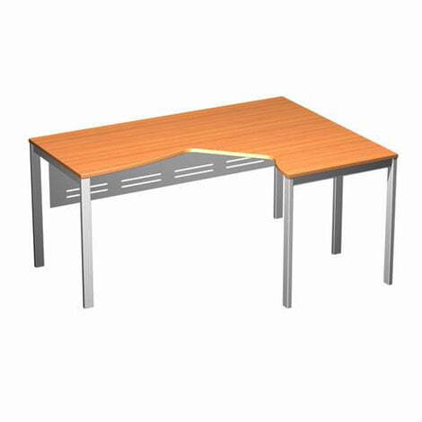 Стол эргономичный правый на металлокаркасе МП с металлическим экраном Формула ФР 179 1600x1180x750 (Ольха европейскаяСерый)