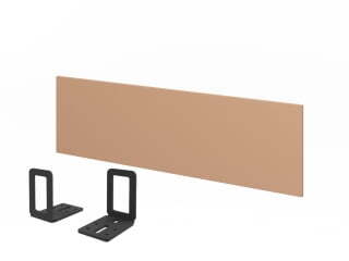 Экран настольный ЛДСП к одному столу L-069-1 1350х18х400 (Карамель Нюд)