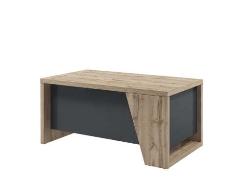 Стол руководителя прямой Torston T-116 пр 1600x900x750 (Дуб Вотан/Антрацит)