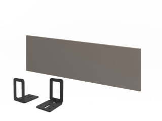 Экран настольный ЛДСП к одному столу L-069-1 1350х18х400 (Трюфель)