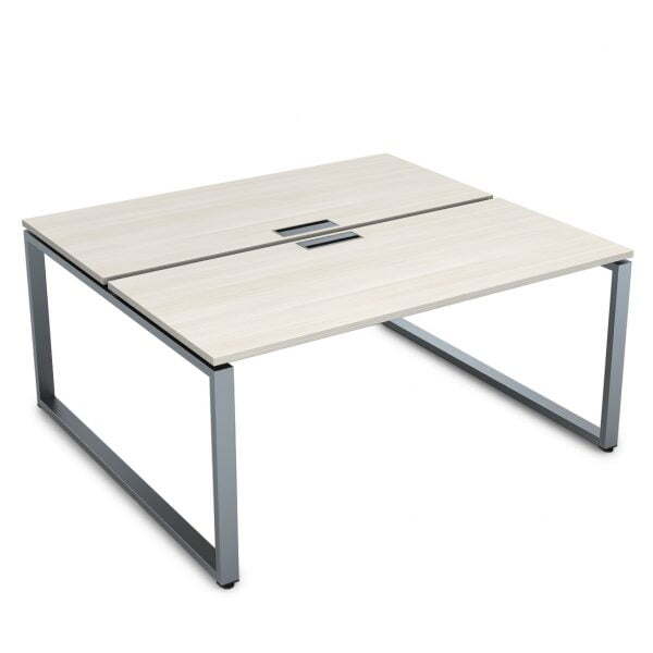 СБД-О.988 Стол системы БЕНЧ, на 2 рабочих места (1200x1635x750) (IvoryСерый)