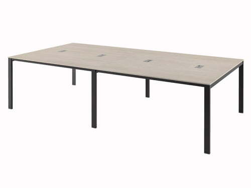 Бенч-система на 4 рабочих места Саньяна N-57 3000x1532x750 (Акация МораваЧерный)