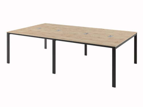 Бенч-система на 4 рабочих места Саньяна N-56 2700x1532x750 (Дуб ВотанЧерный)