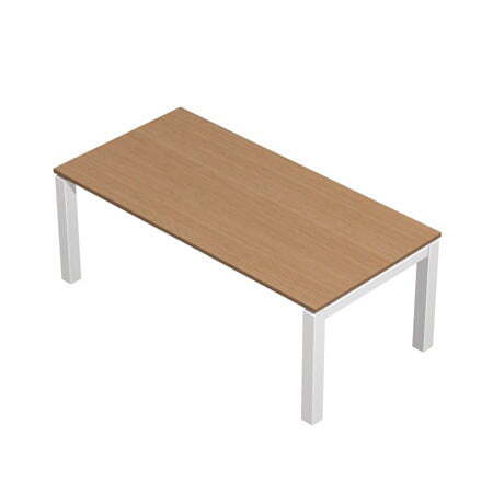 Стол журнальный Profiquadro КВ 199 БВ 1200x600x450 (Белый премиум/Вишня скандинавская)