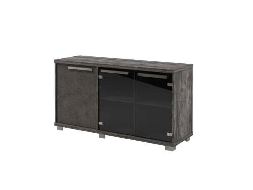 Шкаф низкий трехсекционный левый Vestar Z-13-11л 1556x500x832 (Сосна Пасадена/Бетон Чикаго)