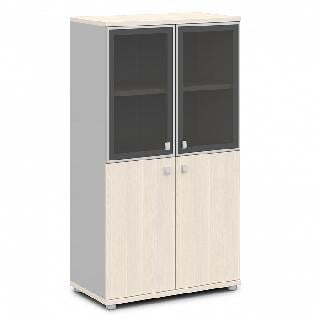 Шкаф V-666 (Металлик / Дуб Кобург)