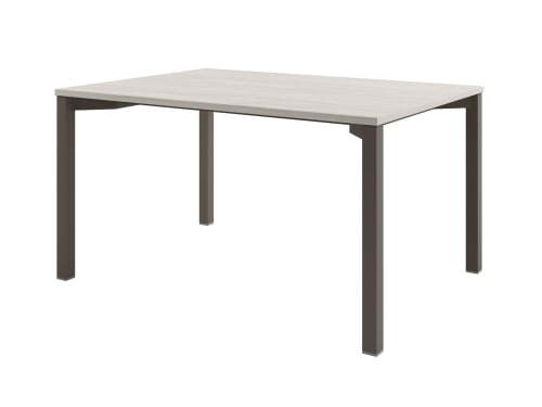 Стол для переговоров на металлокаркасе Solution D-101 1400x1000x750 (Акация Морава/ТрюфельКоричневый)