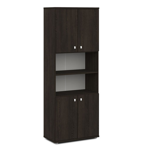 Офисный шкаф полуоткрытый Vasanta V-605 820x440x2195 (Дуб Кентербери)