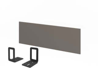 Экран настольный ЛДСП к одному столу L-068-1 1200х18х400 (Трюфель)