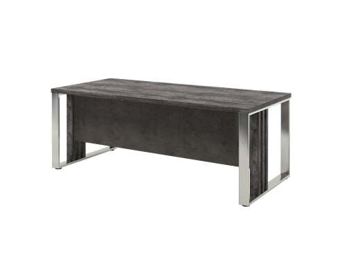 Стол прямой, опоры из нержавеющей стали Vestar Z-320 2000x900x750 (Сосна Пасадена/Бетон Чикаго)