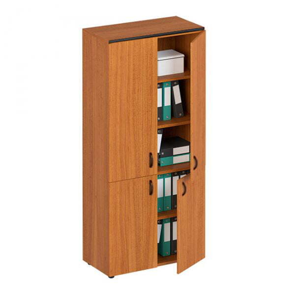 Шкаф для документов закрытый 4-дверный Дин Р ДР 788 ОФ 900x465x1965 (Французский орех)