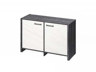 Тумба для документов для документов Festus FB-12-02.G 1222x460x806 (Древесина Графит/Мрамор Леванто белый)