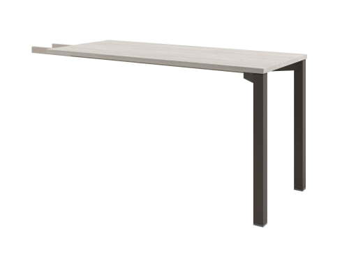 Брифинг-приставка на металлокаркасе Solution D-892 1400x600x750 (Акация Морава/Трюфель)