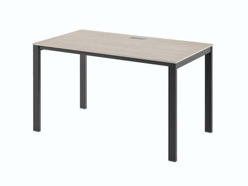Стол на металлокаркасе одинарный Саньяна N-21 1350x750x750 (Акация МораваЧерный)
