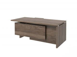 Стол руководителя с опорной тумбой Festus FI-119R.DD 1900x1800x750 (Орех Пацифик Табак)