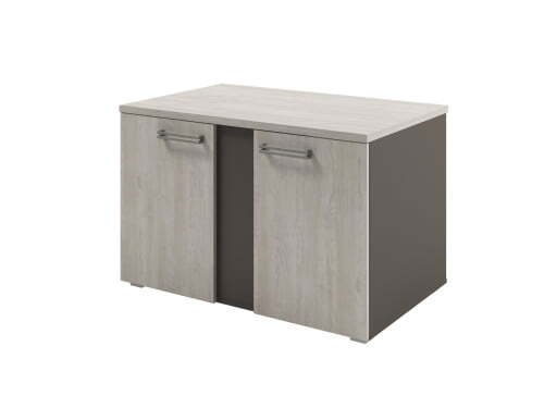 Тумба для оргтехники широкая Solution D-280 960x590x610 (Акация Морава/ТрюфельБежевый)