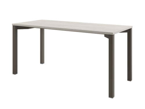 Стол одиночный на металлокаркасе Solution D-32 1600x700x750 (Акация Морава/ТрюфельКоричневый)