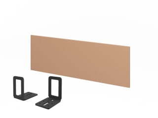 Экран настольный ЛДСП к одному столу L-068-1 1200х18х400 (Карамель Нюд)