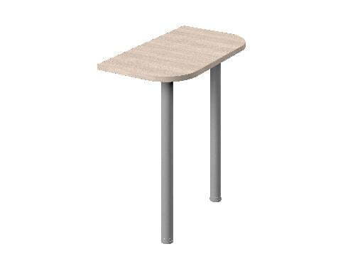 Столешница приставная(необходима опора) Public comfort С-83 700x400x22 (Дуб сантана светлый)