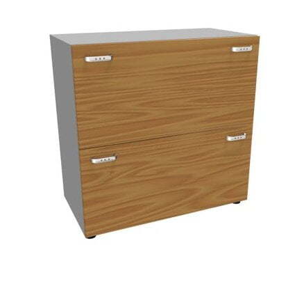 Шкаф, 2 ящика для файлов Z2 IDE286B 860x450x860 (Орех каналетто)