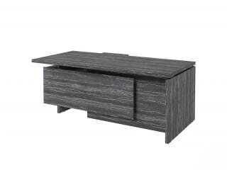 Стол руководителя с опорной тумбой Festus FB-119R.DD 1900x1800x750 (Древесина Графит)