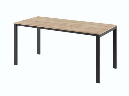 Стол на металлокаркасе одинарный Саньяна N-33 1650x750x750 (Дуб ВотанЧерный)