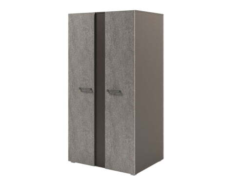Стеллаж двухсторонний широкий Solution D-72 950x682x1820 (Бетон/Трюфель)