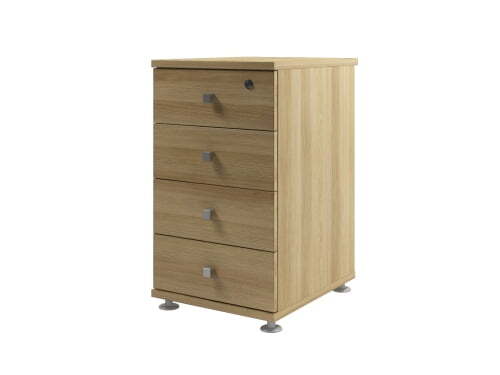 Тумба приставная с замком на первый ящик Space S-222 424x520x730 (Дуб телемарк)