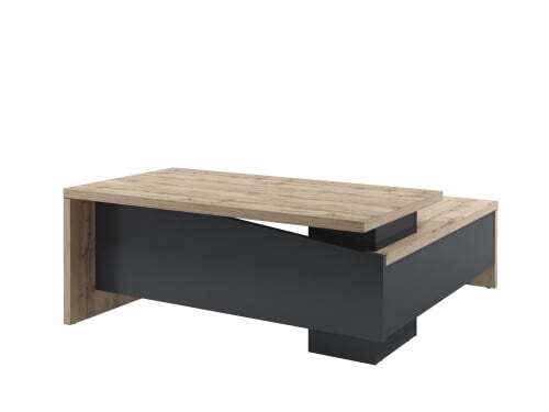 Стол руководителя Torston T-18Л.0000 1800x2000x750 (Дуб Вотан/Антрацит)