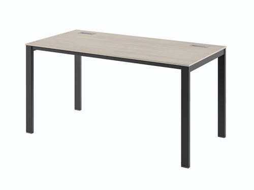 Стол на металлокаркасе одинарный Саньяна N-22 1500x750x750 (Акация МораваЧерный)