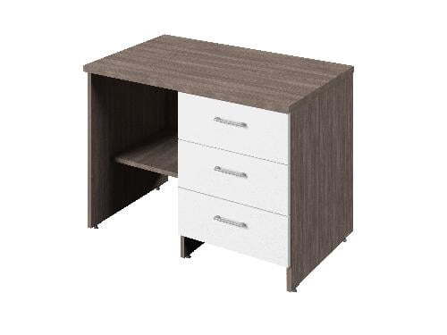 Греденция с 3 ящиками и нишей под канцелярские папки, правая Public comfort С-290пр 826x500x600 (Белый/Джара Госфорт)