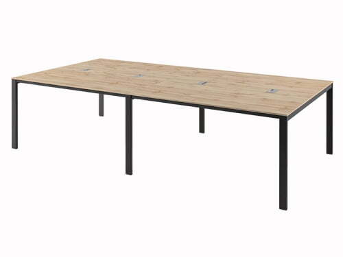 Бенч-система на 4 рабочих места Саньяна N-57 3000x1532x750 (Дуб ВотанЧерный)