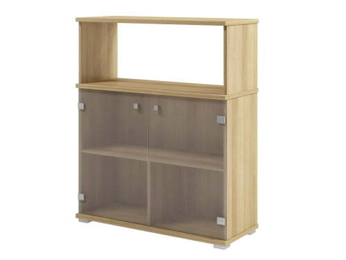 Приставной шкаф к 2 столам, ниша без задней стенки Space S-696 900x350x1080 (Дуб телемарк)