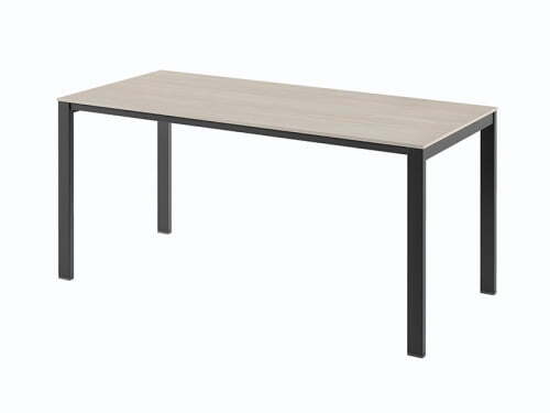 Стол на металлокаркасе одинарный Саньяна N-33 1650x750x750 (Акация МораваЧерный)