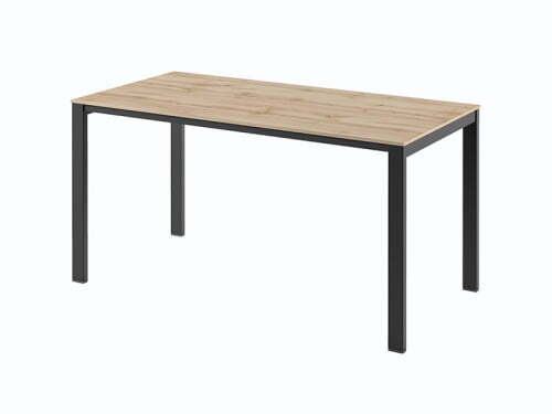 Стол на металлокаркасе одинарный Саньяна N-32 1500x750x750 (Дуб ВотанЧерный)