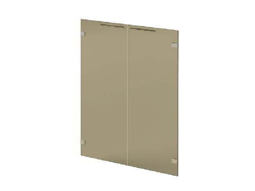 Двери низкие, стеклянные Саньяна N-016 Стекло тонированное (бронза) 418x4x1062 (Акация Морава)