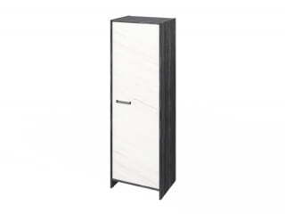 Шкаф для документов узкий Festus FB-571.G 600x460x1861 (Древесина Графит/Мрамор Леванто белый)