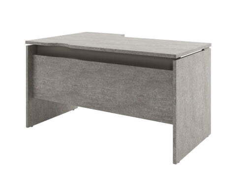 Стол письменный правый Solution D-34 1400x880x750 (Бетон/Кашемир)