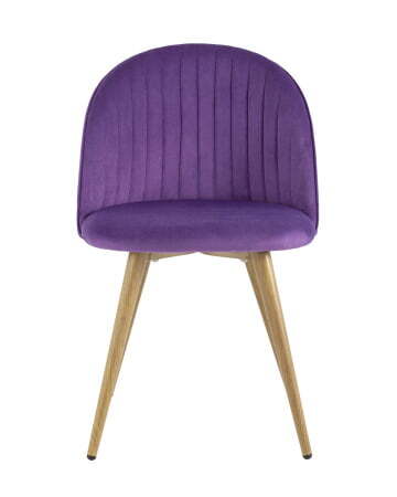 Стул Лион Страйпс велюр лиловый (Стул Лион лиловый)