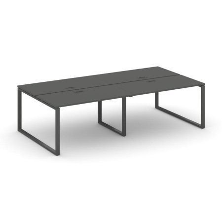 Рабочая станция 2-х сторонняя SN-6O.DRS-042 (2360х1432х750) (Антрацит/Металл Антрацит)