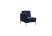 Секция с подлокотником одноместная FR-SP-01 (R) (Enzo 994/Металл Серый)