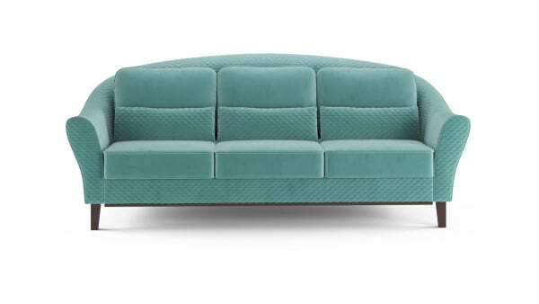 Диван 3-местный раскладной Monreal (2510x1050x1000) Аквамарин (Аквамарин)