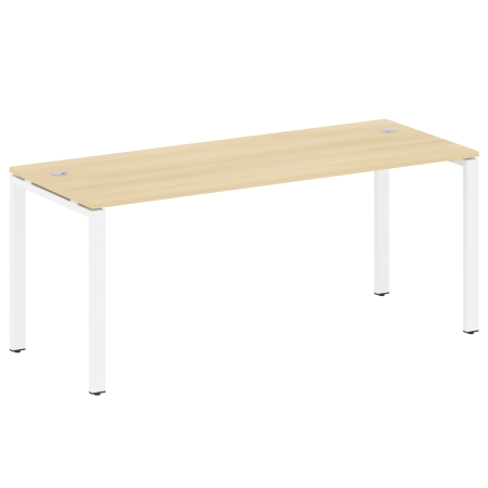 Стол письменный Metal System Style БП.СП-5 1800x720x750 (Акация/Белый металл)