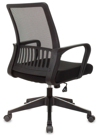 Кресло MC-201 черный TW-01 TW-11 сетка/ткань крестов. пластик (Черный)