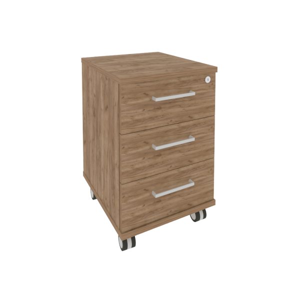 Тумба мобильная First KTM-1 412x470x650 (Дуб Табак)