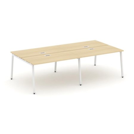 Рабочая станция 2-х сторонняя SN-4A.DRS-042 (2360х1432х750) (Акация Лорка/Металл Белый)