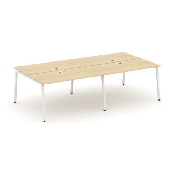 Рабочая станция 2-х сторонняя SN-4A.DRS-031 (1960х1232х750) (Акация Лорка/Металл Белый)