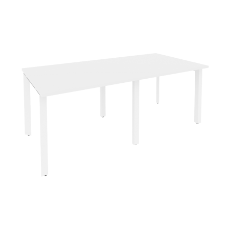 Стол переговорный Onix O.MP-PRG-2.1 1960x980x750 (Белый Бриллиант/Белый Металл)