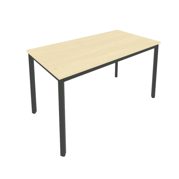 Стол письменный на металлокаркасе Slim С.СП-5 1380x720x750 (Клен/Антрацит металл)